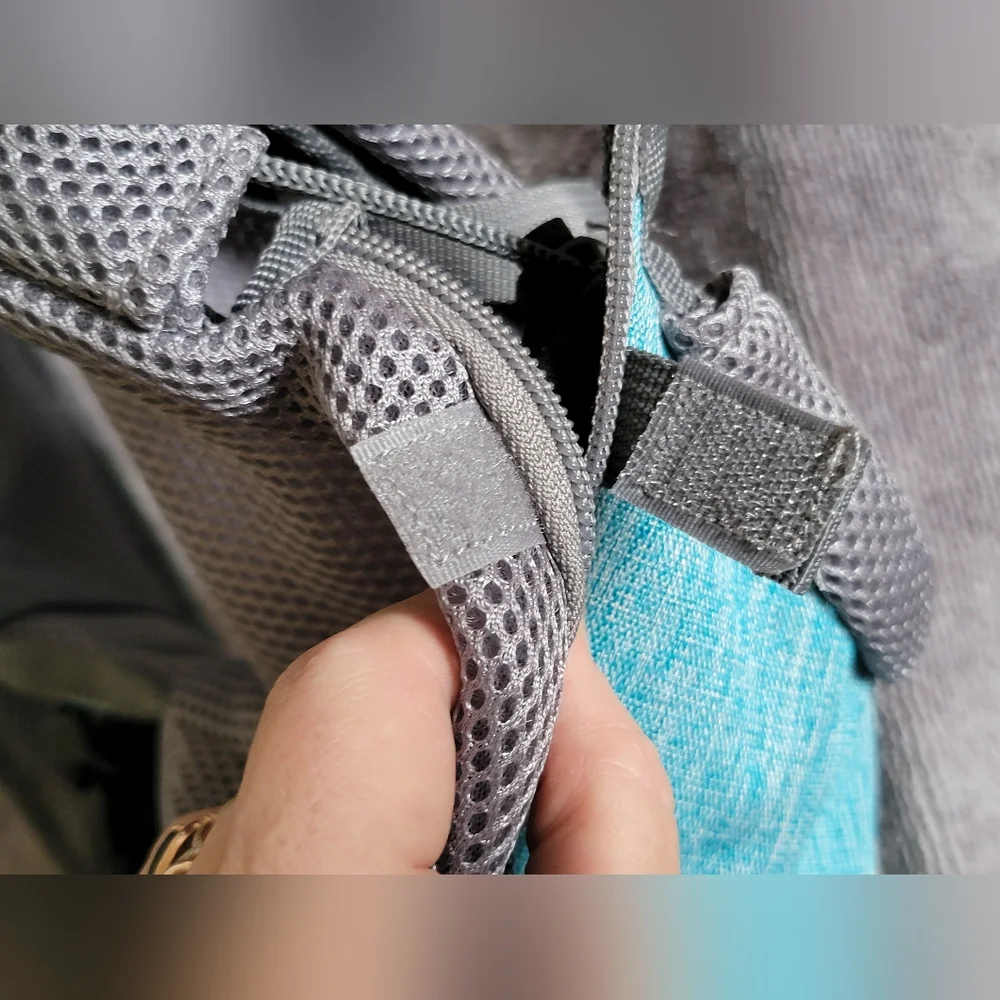 PetAmi Tiffany Blue and Gray Pet Dog Cat Sling Carrier NWOT Sz Small Up To 5lbs - Picture 9 of 14